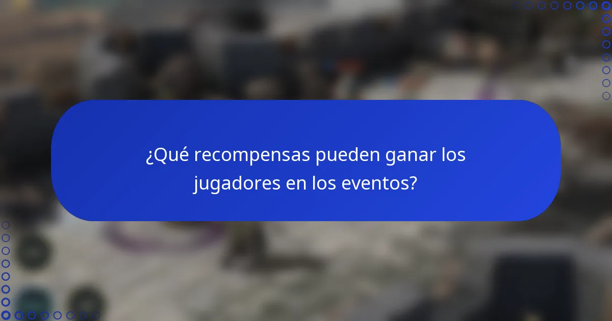 ¿Qué recompensas pueden ganar los jugadores en los eventos?